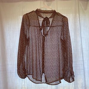 american eagle button up blouse
